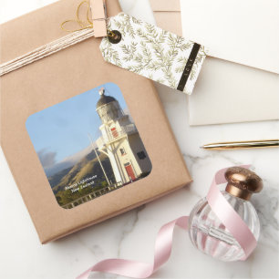 Adesivo Quadrado Akaroa Lighthouse, Nova Zelândia