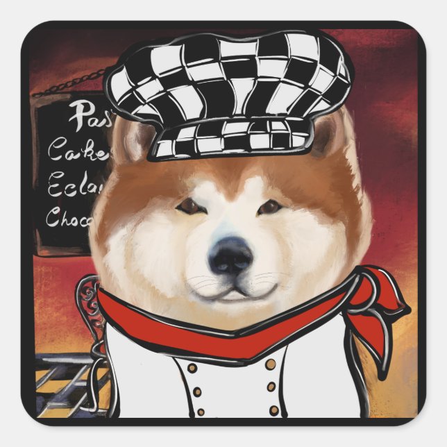 ADESIVO QUADRADO AKITA (Frente)