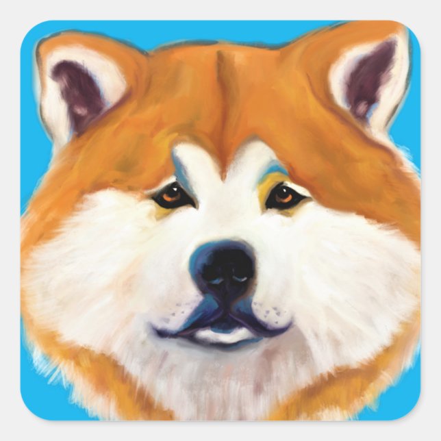 ADESIVO QUADRADO AKITA    (Frente)
