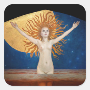 Adesivo Quadrado Akseli Gallen-Kallela - Ad Astra