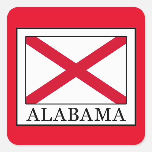Adesivo Quadrado Alabama (Frente)