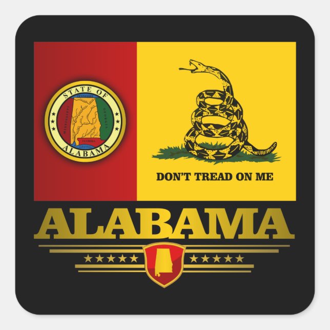 Adesivo Quadrado Alabama (PDV) (Frente)