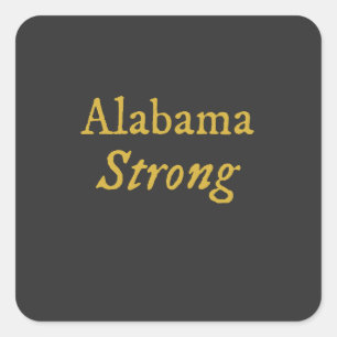 Adesivo Quadrado Alabama Strong