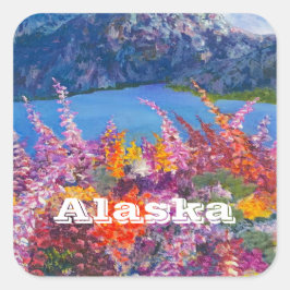 Adesivo Quadrado Alaska FireweedvSticker