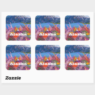 Adesivo Quadrado Alaska FireweedvSticker