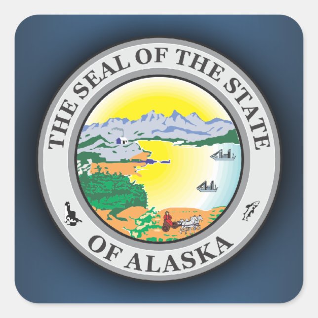 Adesivo Quadrado Alaska Seal (Frente)