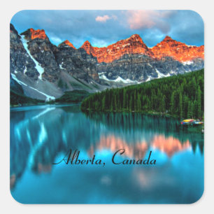 Adesivo Quadrado Alberta, Canadá