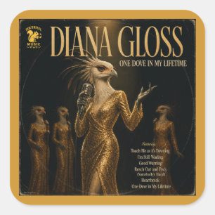 Adesivo Quadrado Álbum de Diana Gloss: uma Paródia
