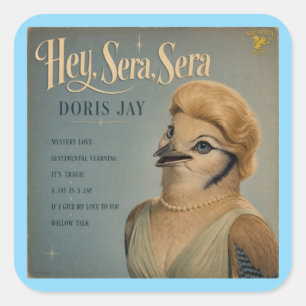 Adesivo Quadrado Álbum de Doris Jay: uma Paródia
