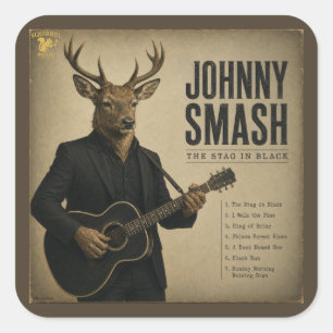 Adesivo Quadrado Álbum de Johnny Smash: uma Paródia