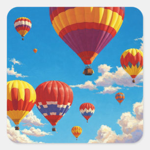 Adesivo Quadrado Albuquerque International Balloon Fiesta