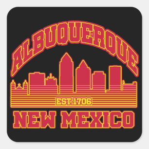 Adesivo Quadrado Albuquerque,Novo México