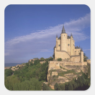 Adesivo Quadrado Alcazar, Segóvia, Castela Leão, Espanha