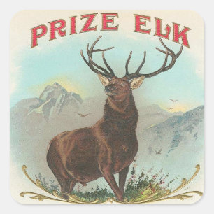Adesivo Quadrado Alces premiados