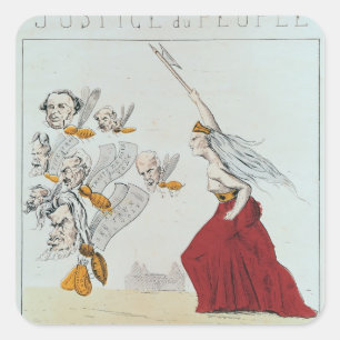 Adesivo Quadrado Alegoria da comuna, 1871