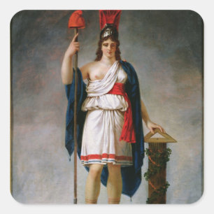 Adesivo Quadrado Alegoria da república