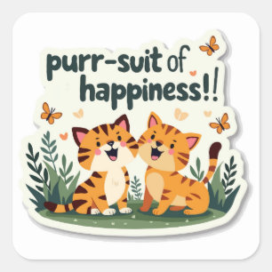 Adesivo Quadrado Alegria Aventura ao ar livre: "Roupa da Felicidade