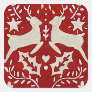 Adesivo Quadrado Alegria de Natal I