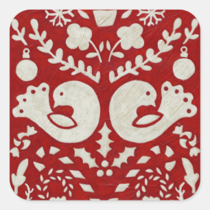 Adesivo Quadrado Alegria de Natal II