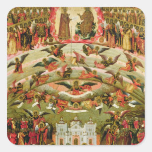 Adesivo Quadrado Alegria de todos que sorriem Virgem, 1707