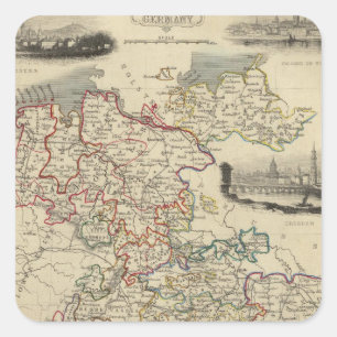 Adesivo Quadrado Alemanha