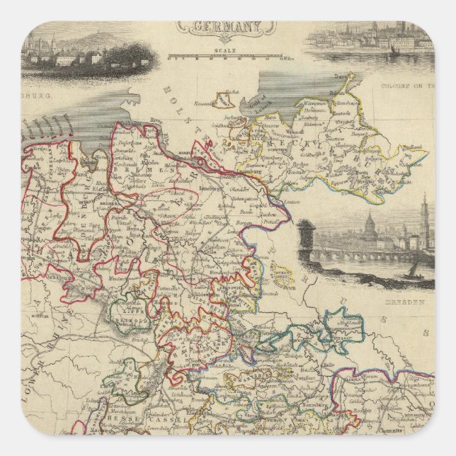 Adesivo Quadrado Alemanha (Frente)