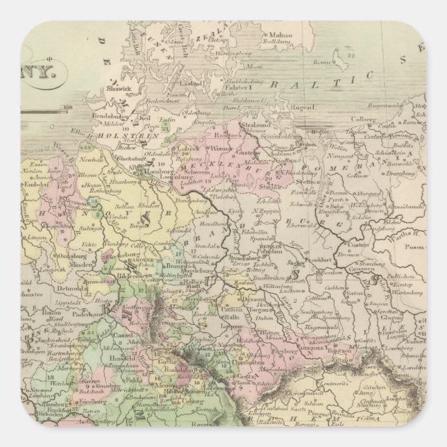 Adesivo Quadrado Alemanha 14 (Frente)