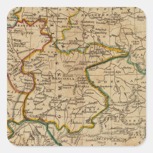 Adesivo Quadrado Alemanha 29 (Frente)