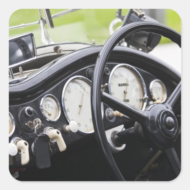 Adesivo Quadrado Alemanha, Bayern-Bavaria, Munique. BMW Welt Car 3 (Frente)