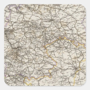Adesivo Quadrado Alemanha e países vizinhos