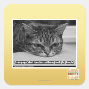 Adesivo Quadrado Alerta de página de notas