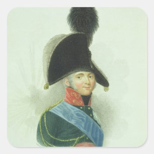 Adesivo Quadrado Alexander (1777-1825) o grande imperador de todo o