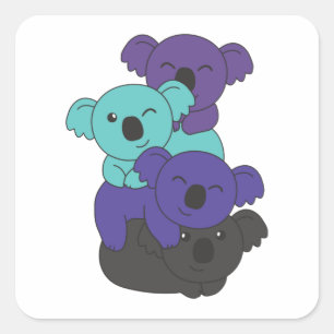 Adesivo Quadrado Alexigender Flag Gander Pride Lgbtq Koala Square S