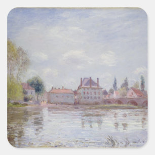 Adesivo Quadrado Alfred Sisley   Ponte Moret-sur-Loing