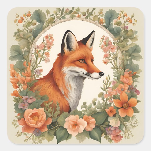 Adesivo Quadrado Algodão-Fox (Frente)