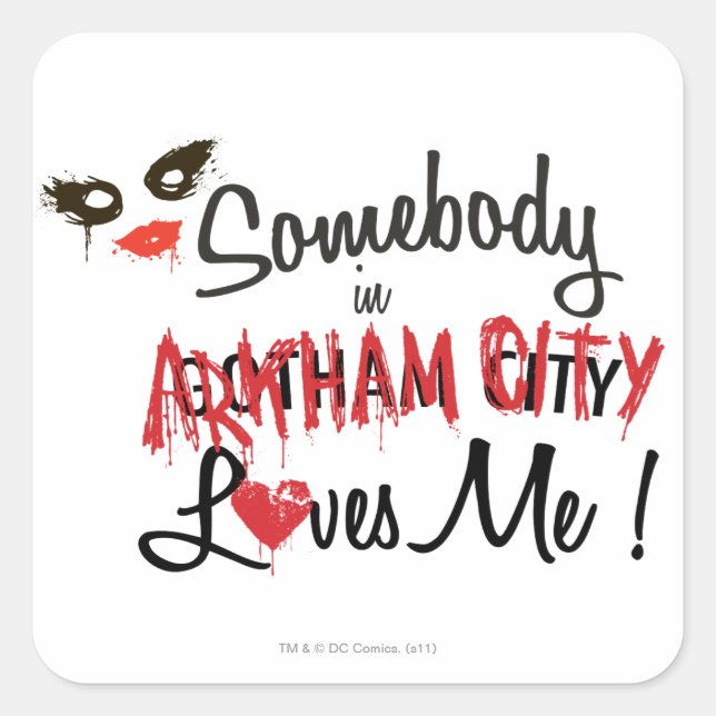 Adesivo Quadrado Alguém no AC me ama (Frente)