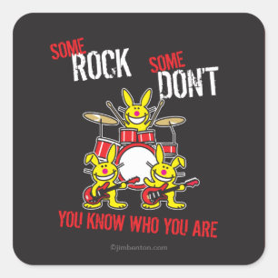 Adesivo Quadrado Algumas Rock