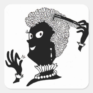 Adesivo Quadrado Alice fazendo isso