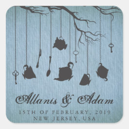 Adesivo Quadrado Alice no País das Maravilhas