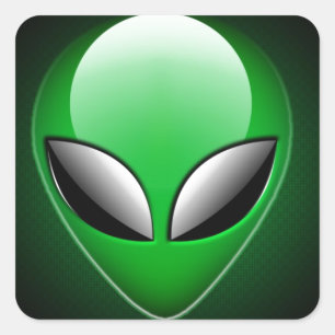 Adesivo Quadrado Alien_Wwad