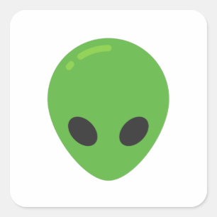 Adesivo Quadrado aliens emoji