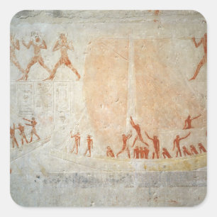 Adesivo Quadrado Alivio do Mastaba de Akhethotep que descreve a BO