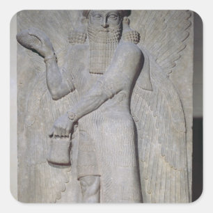 Adesivo Quadrado Alivio que descreve um génio voado