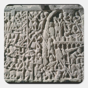 Adesivo Quadrado Alivio representando o cerco de Carcassonne