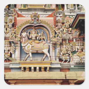 Adesivo Quadrado Alivio representando Shiva e Parvati