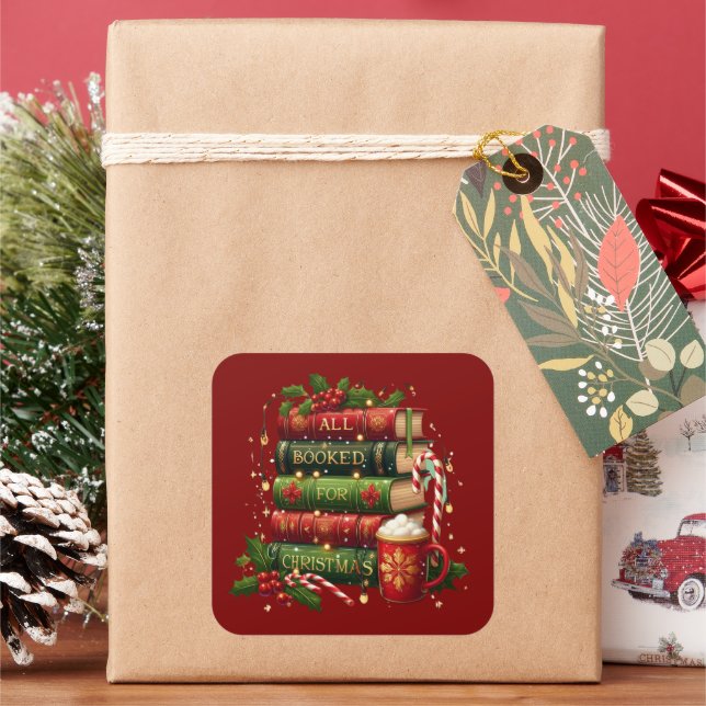 Adesivo Quadrado All booked for Christmas (Feriado)