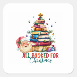 Adesivo Quadrado All Booked for Christmas Sticker | Festive Gift