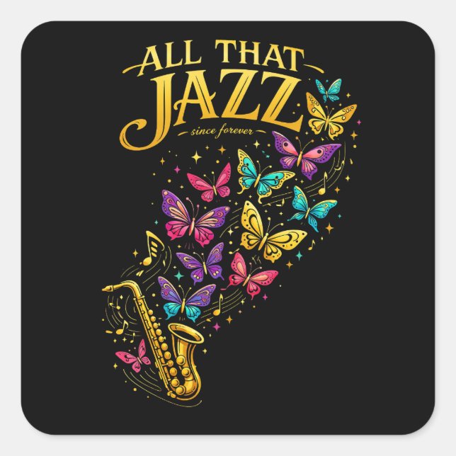 Adesivo Quadrado All That Jazz (Frente)