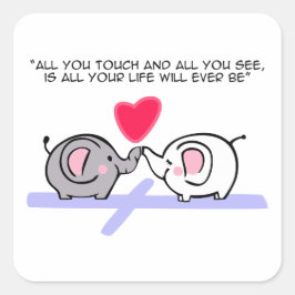 Adesivo Quadrado All you touch