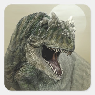 Adesivo Quadrado Allosaurus Dinosaur Square Sticker